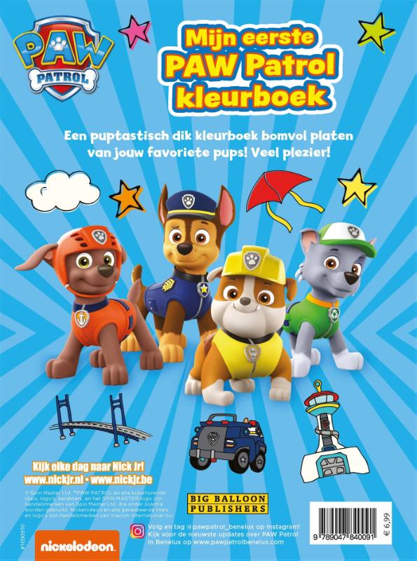 Mijn eerste Paw Patrol kleurboek - Afbeelding 2